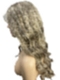 New Light Ashy Blonde Long Wavy HD Lace Human Hair Wig WIG056