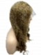 Soft Sugar Brown Wavy Invisible Human Hair Lace Wig WIG042