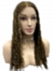 Light Cool Brown Long Straight 100% Human Hair Lace Wig WIG026