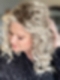 Ashy Blonde Wavy Medium Length Human Hair Swiss Lace Wig WIG071