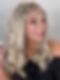 Stylish Light Blonde Balayage Wavy Human Hair Glueless Lace Wig WIG108 