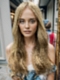 Soft Honey Blonde Long Wavy Quality Human Hair HD Lace Wig WIG064