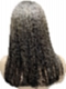 Natural Dark Brown Sleek Straight Layered Human Hair Lace Wig WIG057