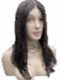 Natural Dark Brown Sleek Straight Layered Human Hair Lace Wig WIG057