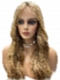 Soft Honey Blonde Long Wavy Quality Human Hair HD Lace Wig WIG064